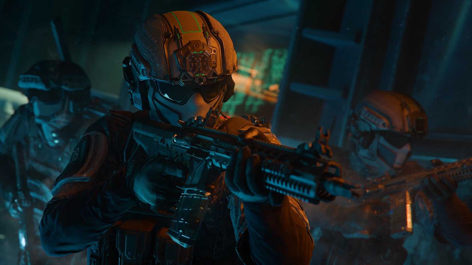 A masked soldier in Black Ops 7