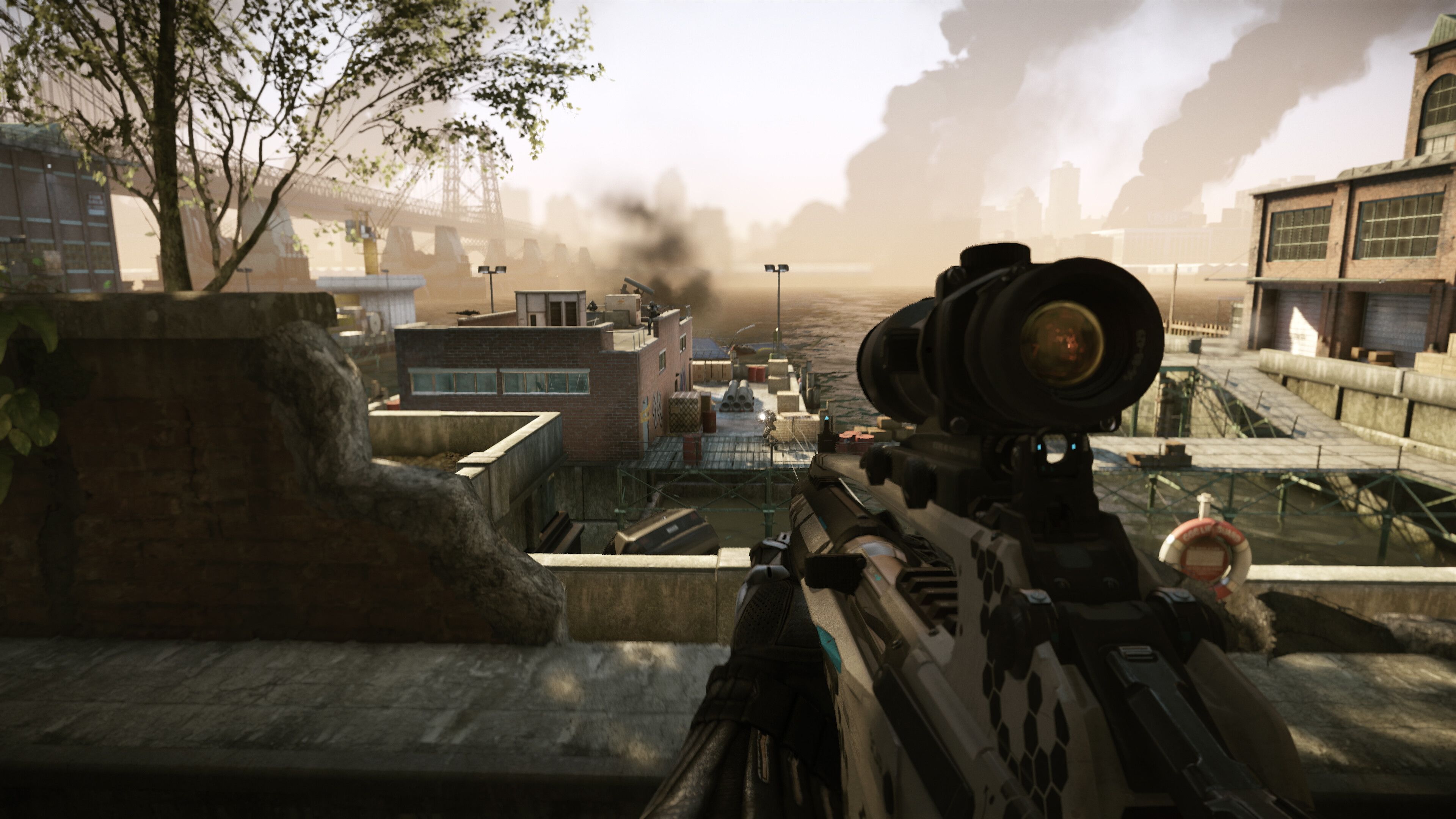 A screenshot from Crysis 2.