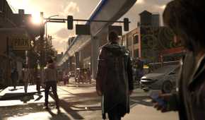 Hank Anderson on his phone in Detroit: Become Human.
