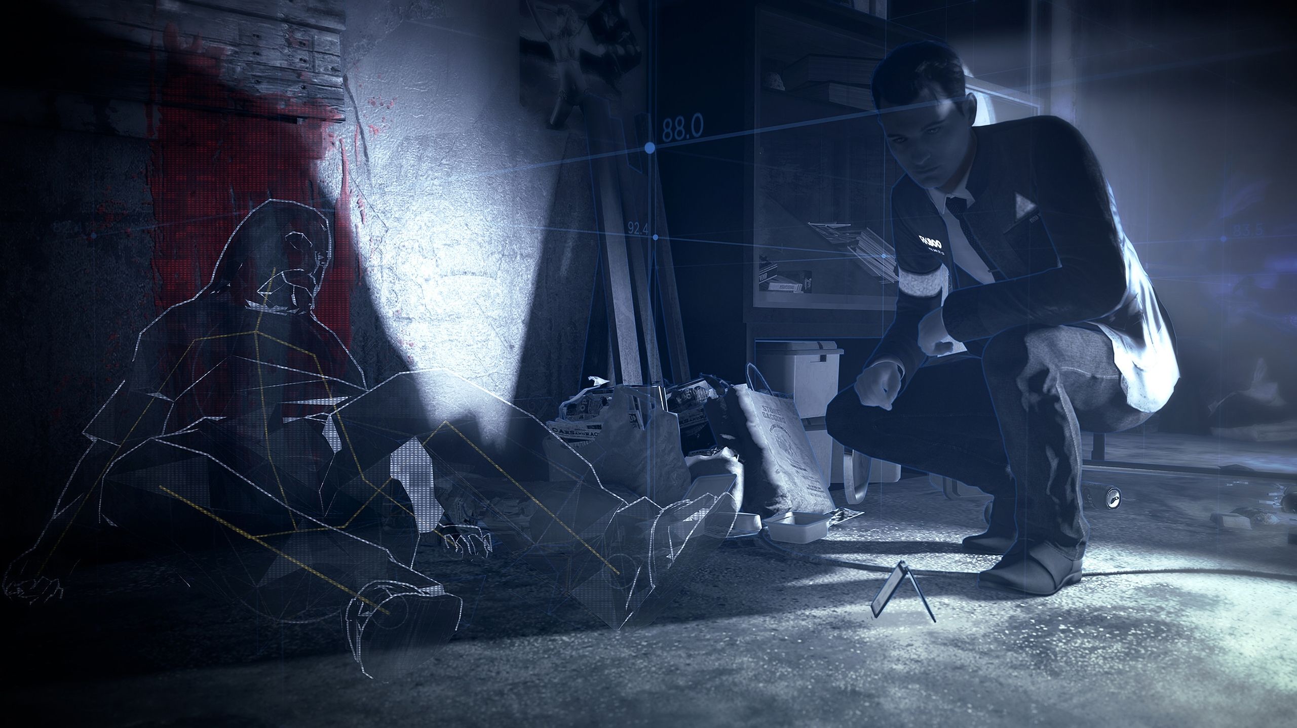 Connor in the middle of a crime investigation in Detroit: Become Human.
