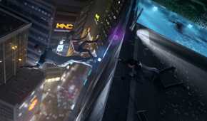 Connor failing to save a girl and an android from falling off a rooftop in Detroit: Become Human.