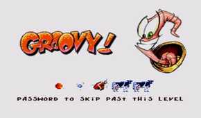 A screenshot of the password screen in Earthworm Jim: Special Edition