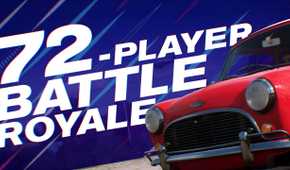 Battle Royale announcement in Forza Horizon.