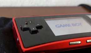 A red Game Boy Micro from the Japan Pokemon Center.