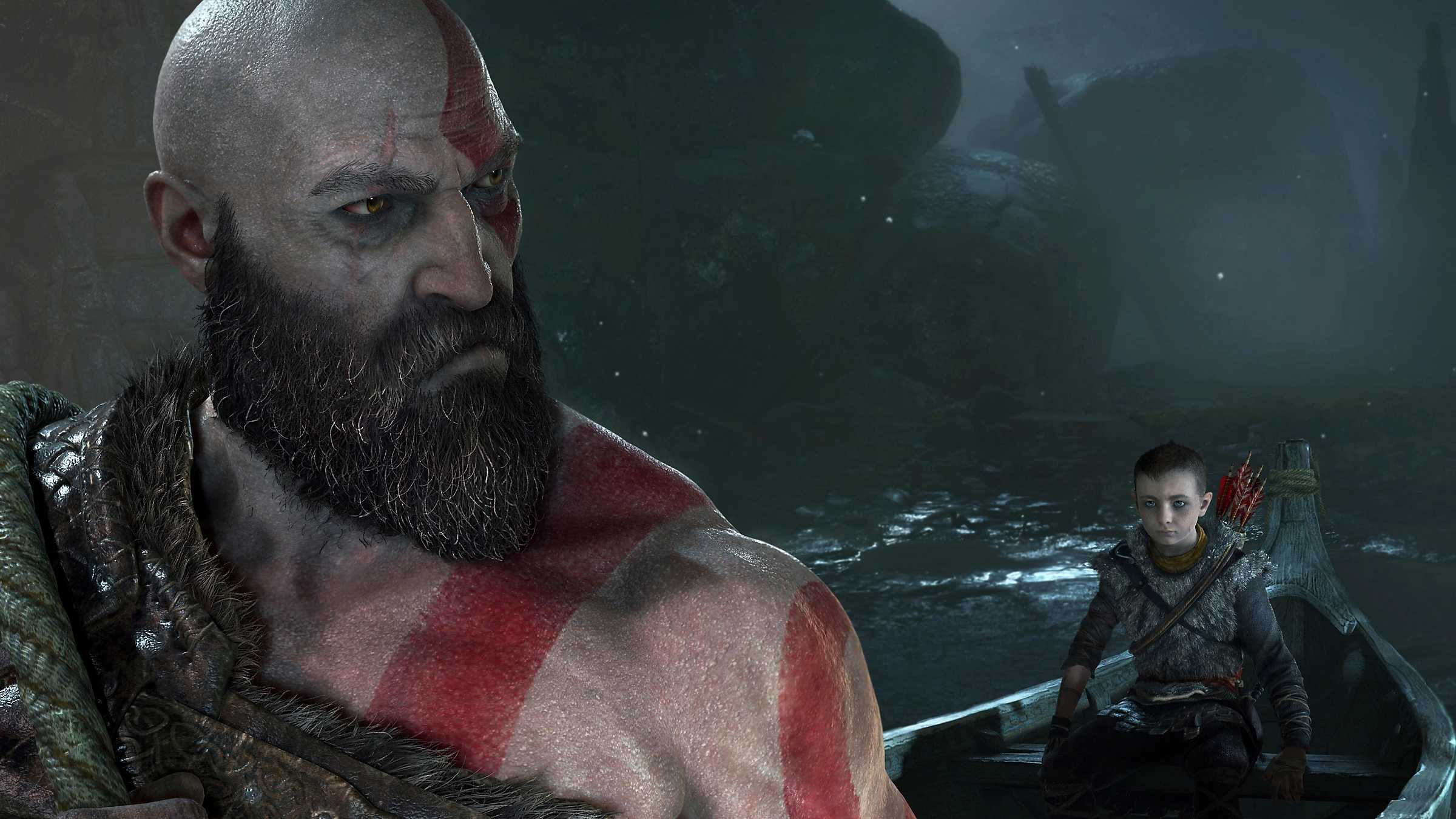 Kratos and Atreus in God of War 2018.
