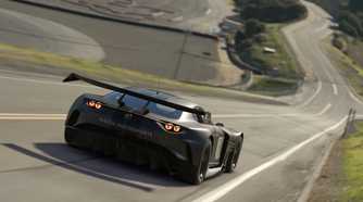 A black Mazda sports car in Gran Turismo on the PlayStation 5.