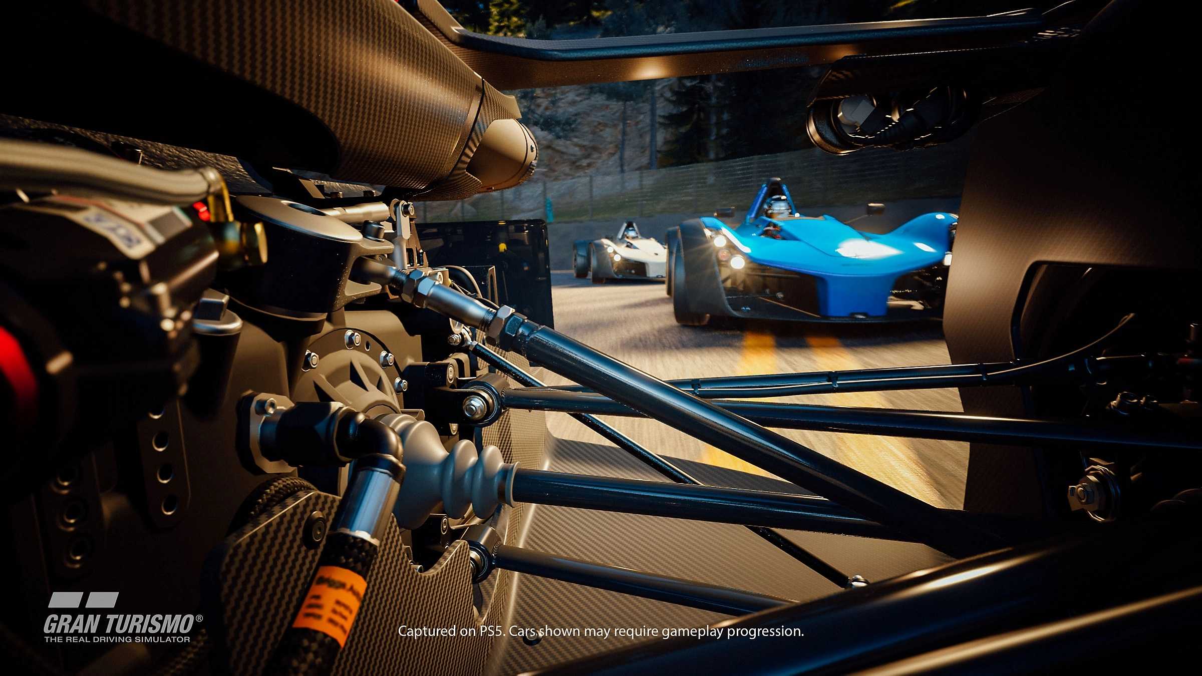 A mid-race screenshot from Gran Turismo on the PlayStation 5.