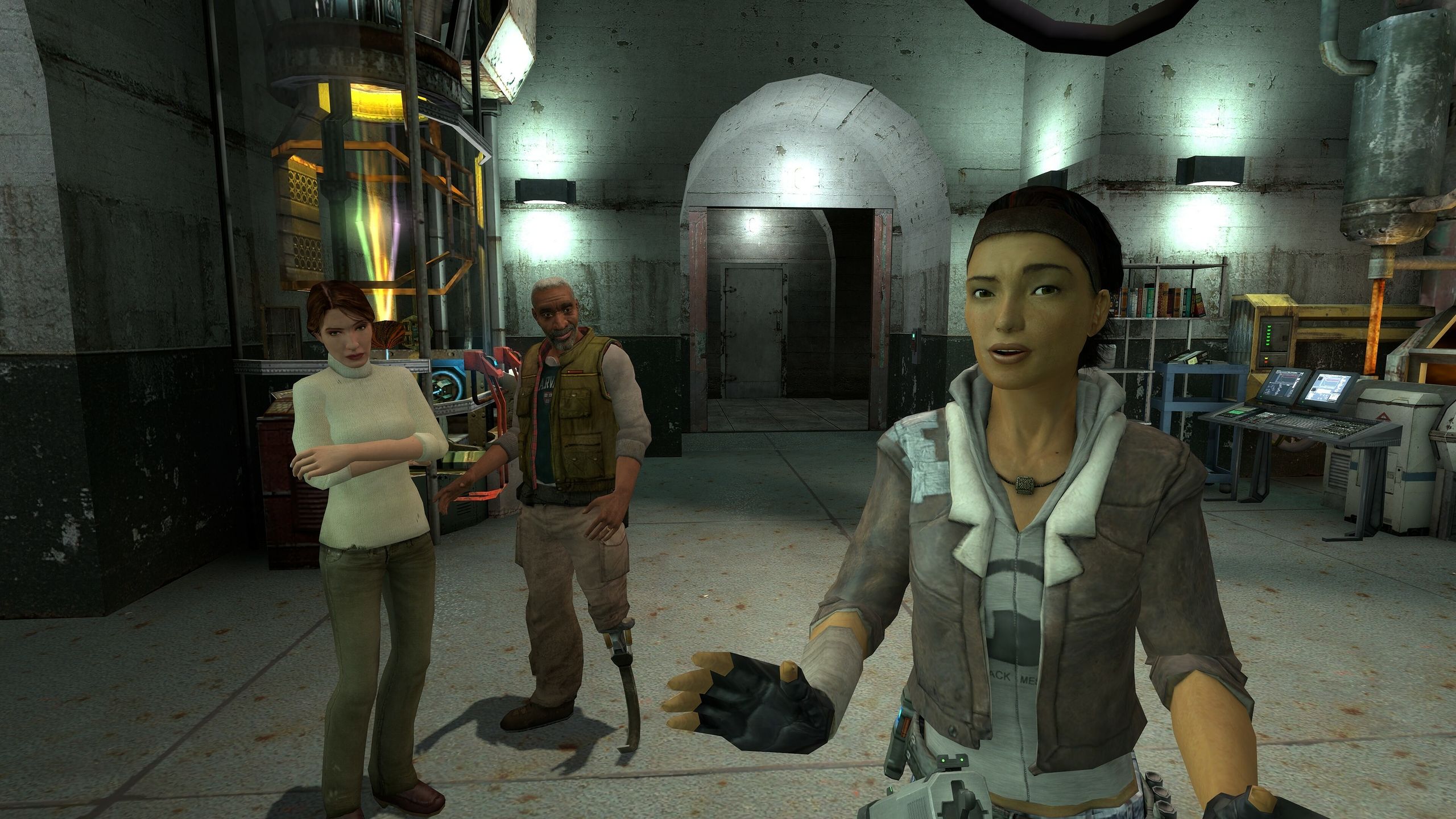 Alyx and Eli in Half-Life 2.