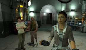 Alyx and Eli in Half-Life 2.