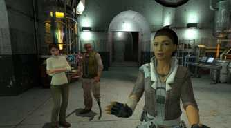 Alyx and Eli in Half-Life 2.