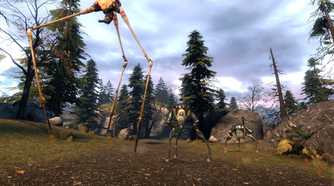 A screenshot from Half-Life 2.