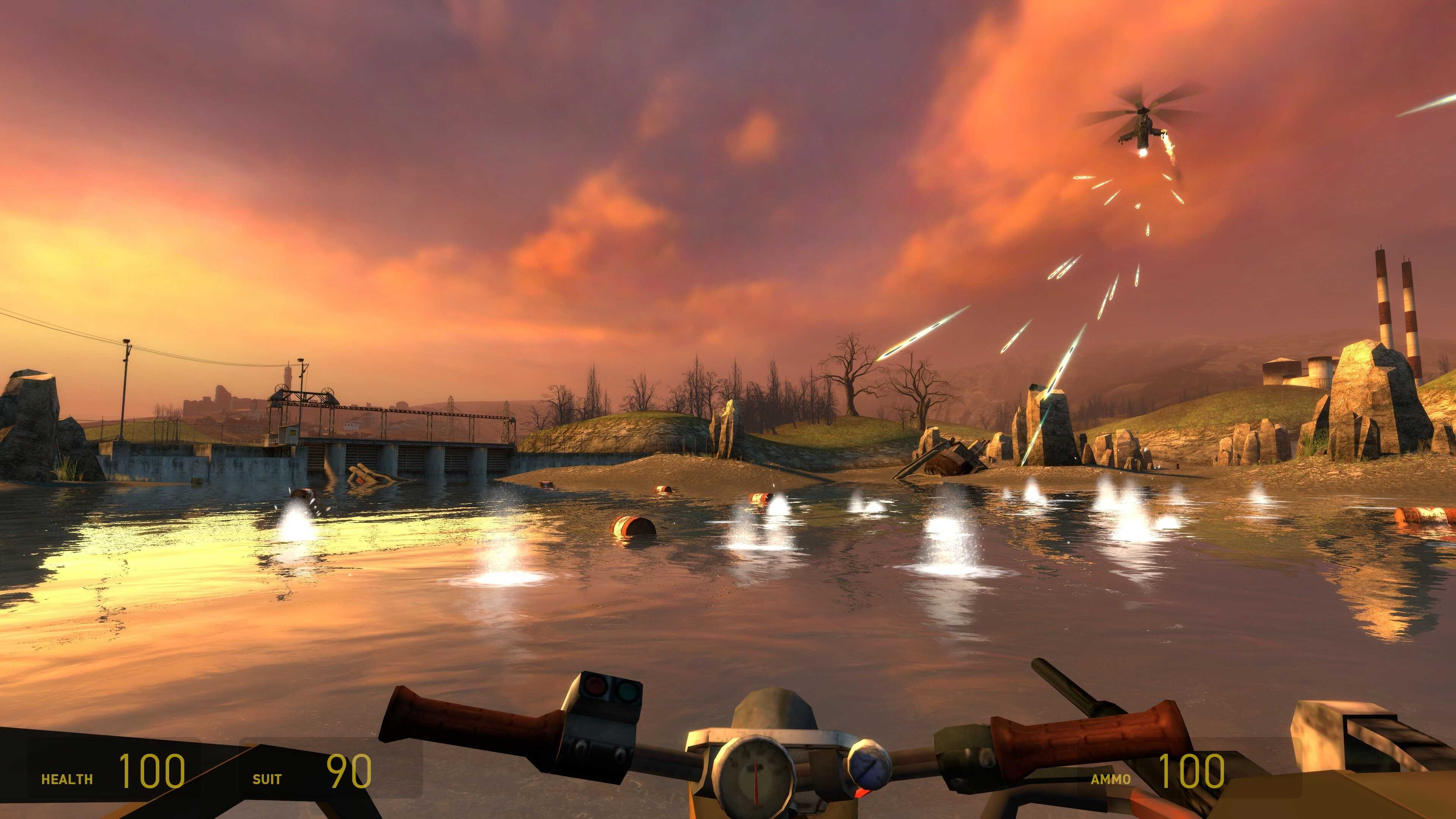 A screenshot from Half-Life 2.
