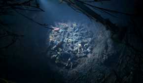 A pit full of corpses in Hell is Us.