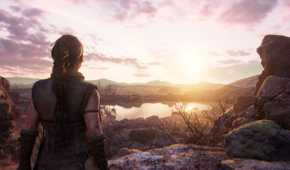 A sunset in Senua's Saga: Hellblade II.