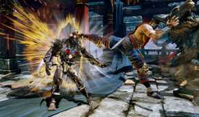 Jago and Fulgore fighting in Killer Instinct.