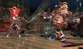 Kan-Ra attacking an opponent in Killer Instinct.