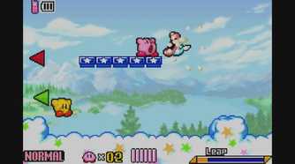 A screenshot from Kirby & the Amazing Mirror on the Game Boy Advance.