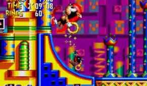 A screenshot of gameplay from Knuckles Chaotix