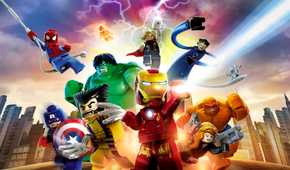 The key box art of heroes from LEGO Marvel Super Heroes