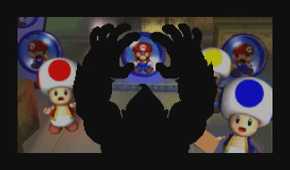 A screenshot from Mario vs. Donkey Kong on the Game Boy Advance.