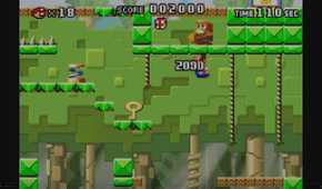 A screenshot from Mario vs. Donkey Kong on the Game Boy Advance.