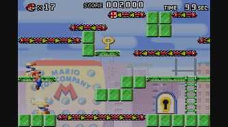 A screenshot from Mario vs. Donkey Kong on the Game Boy Advance.