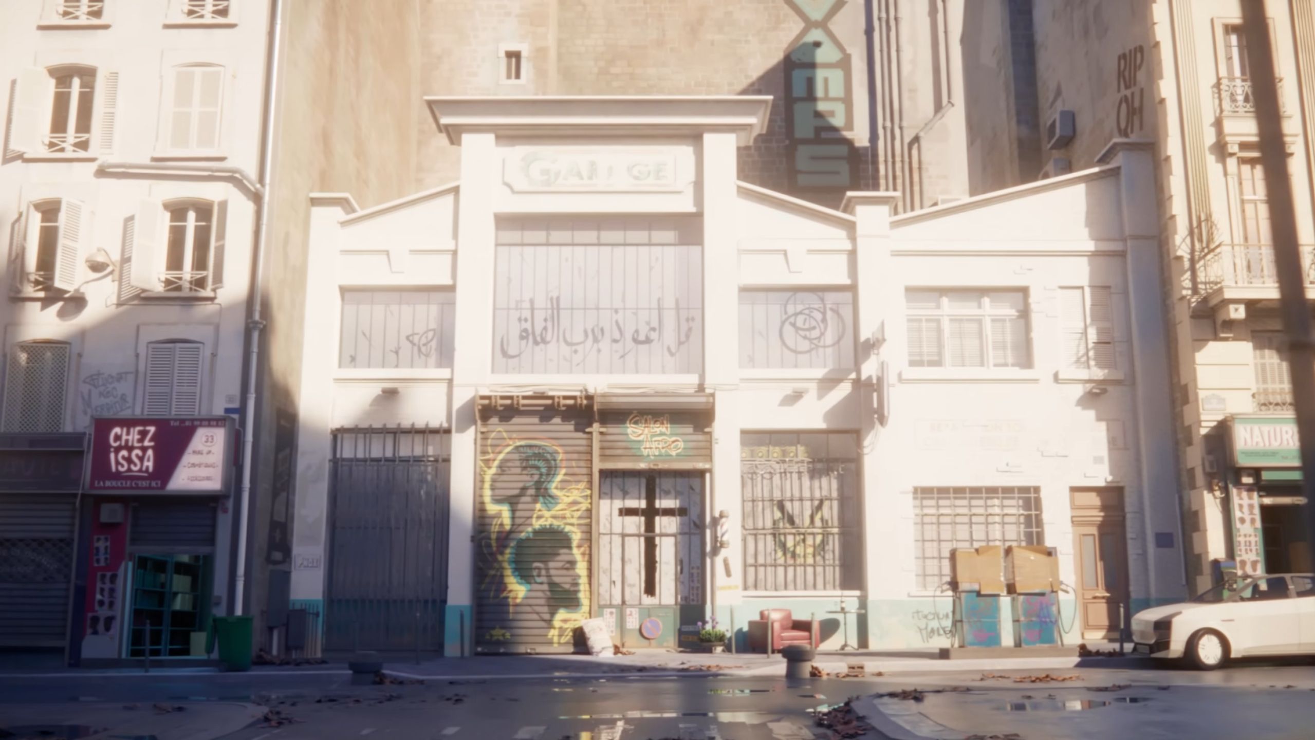 A Parisian salon in the trailer for Marvel's Blade game.