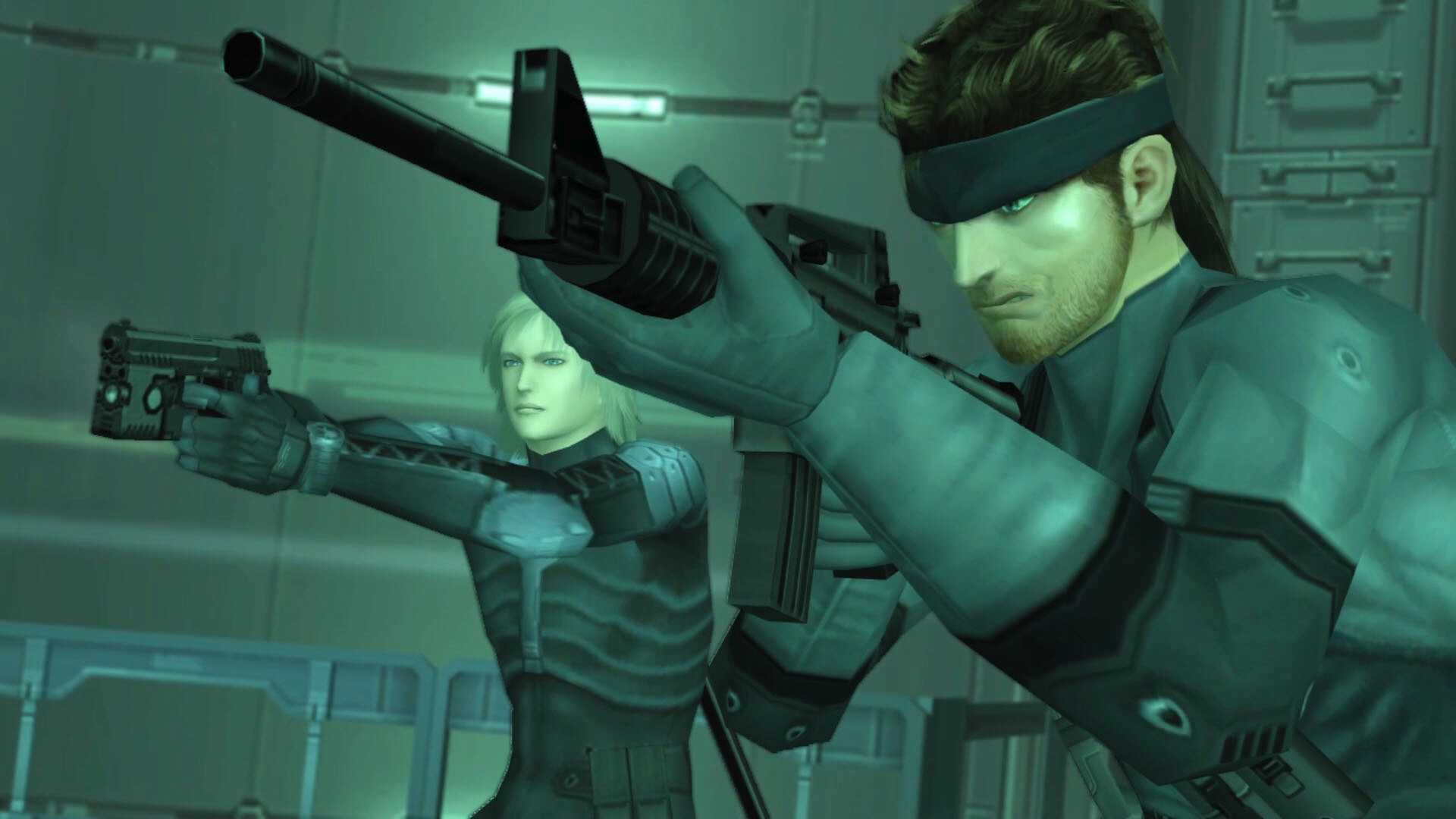 Snake and Raiden in Metal Gear Solid 2: Sons of Liberty.