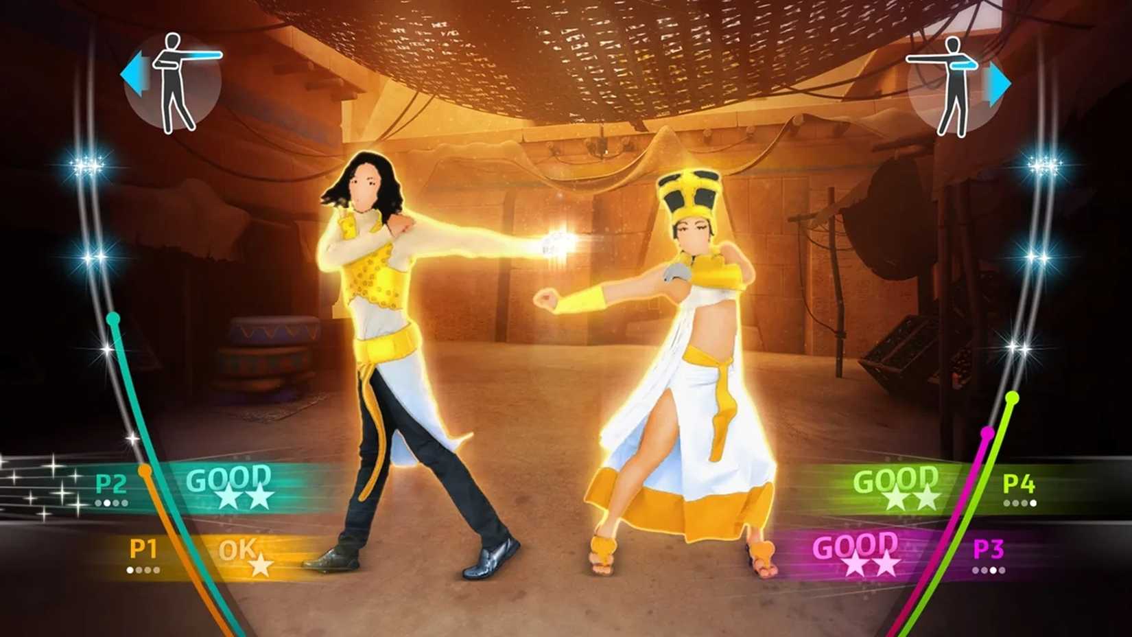 A screenshot of gameplay from Michael Jackson: The Experience