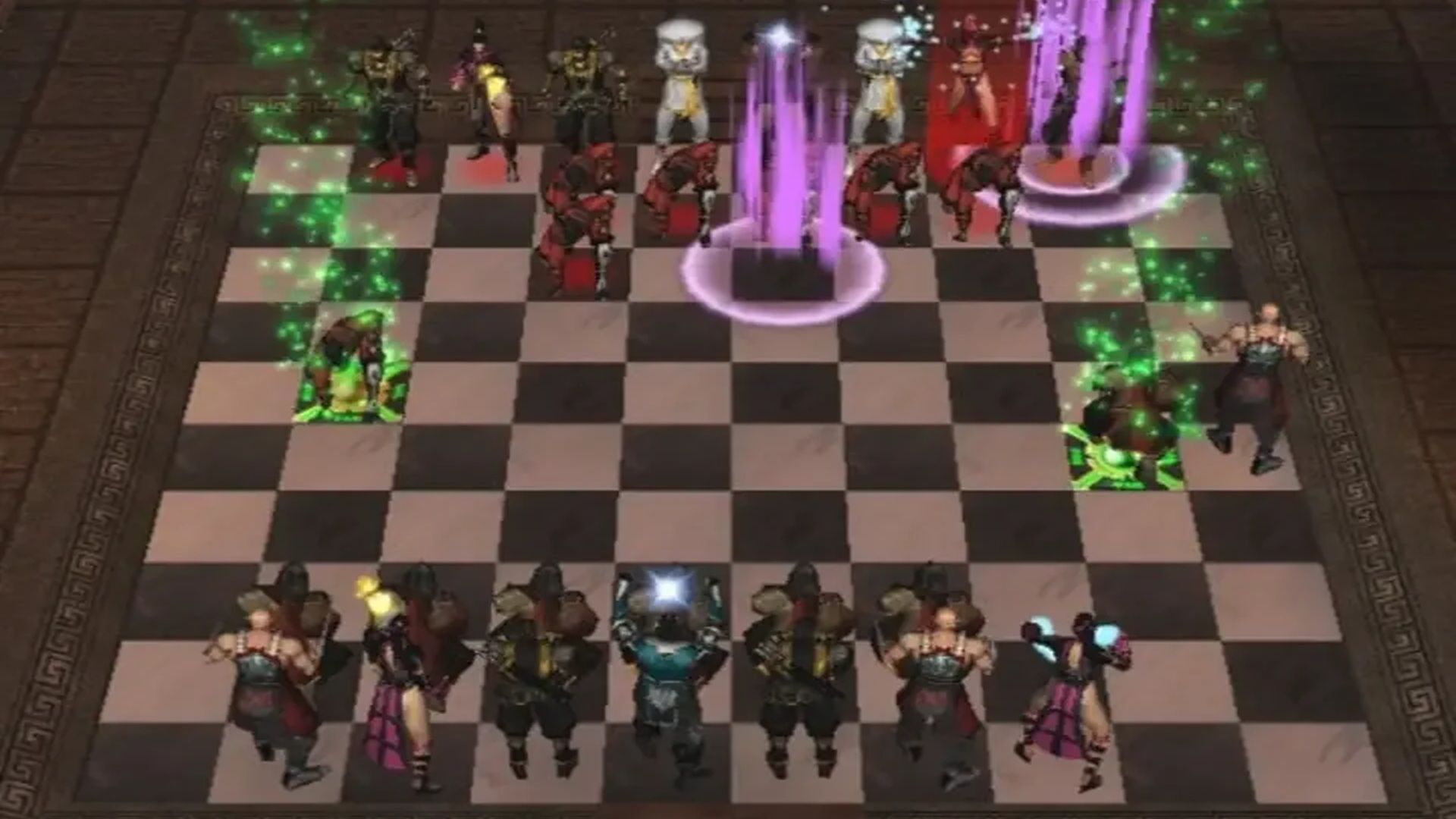 A screenshot of the Chess Kombat mini-game in Mortal Kombat: Deception