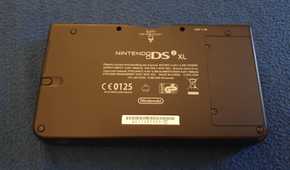 The backside of a Nintendo DSi XL from the 2010 Pokemon World Championships.