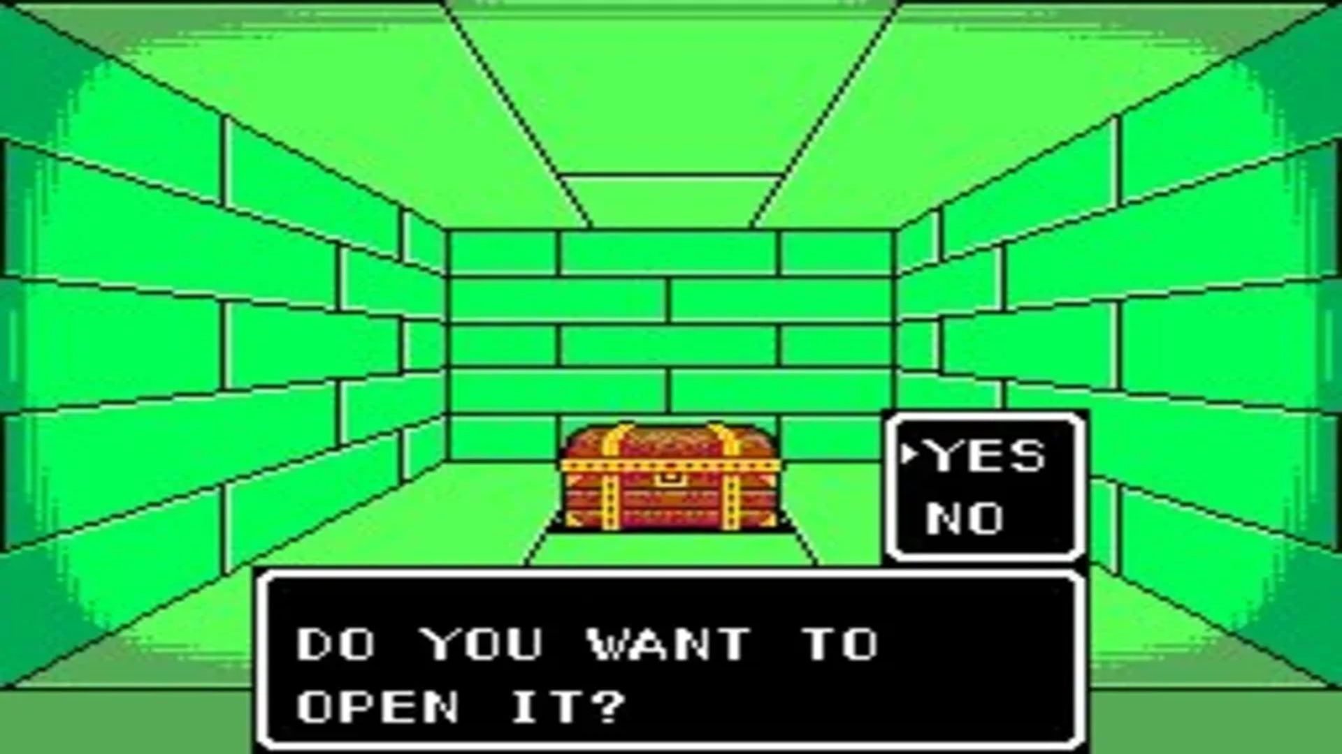 A screenshot of dungeon exploration in Phantasy Star