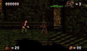 A screenshot of an enemy in Pitfall: The Mayan Adventure