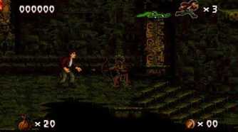 A screenshot of an enemy in Pitfall: The Mayan Adventure