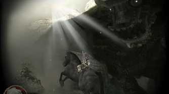 Wander close to a colossus in Shadow of the Colossus on PS2.