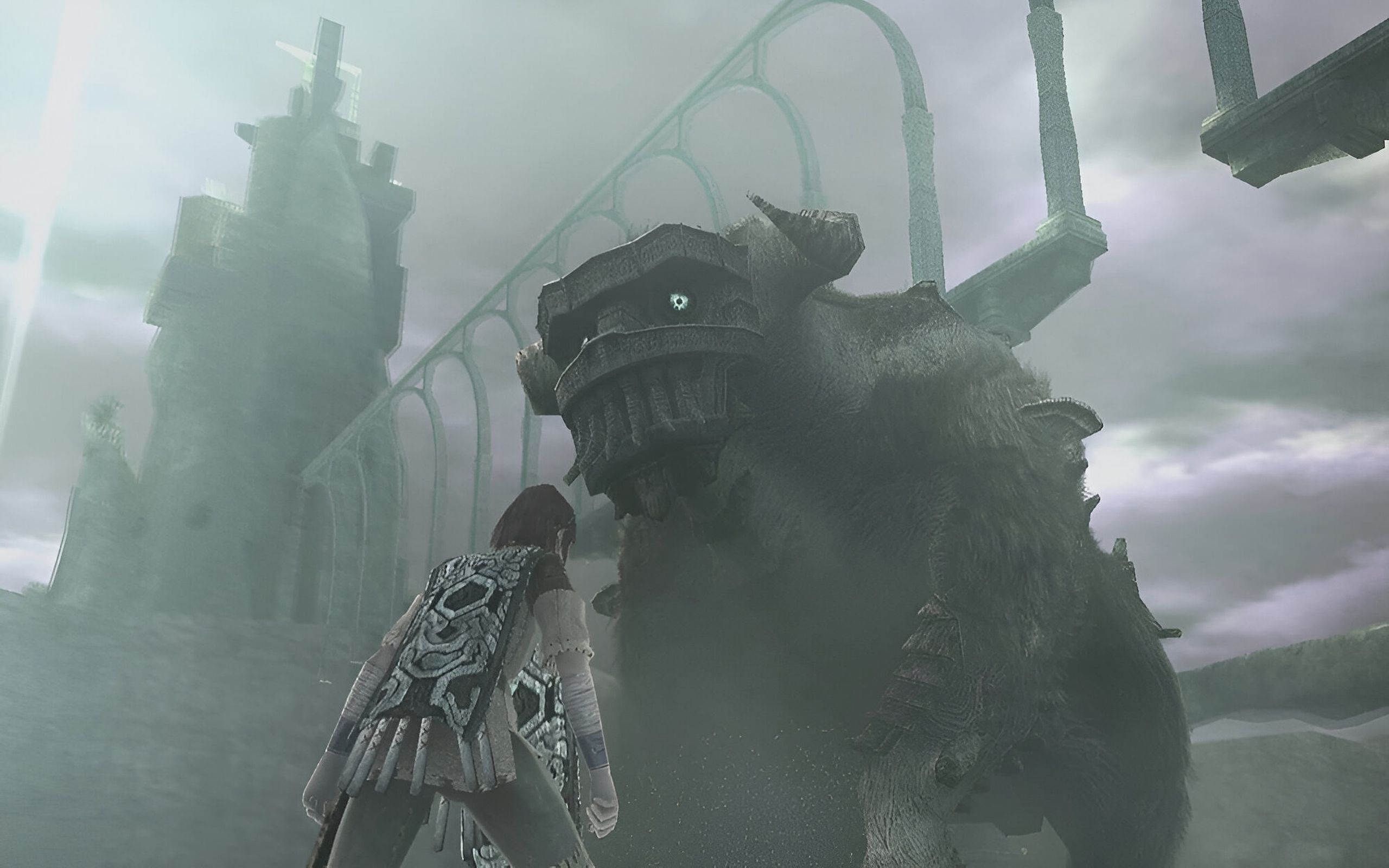 The second colossus in Shadow of the Colossus on PS2.