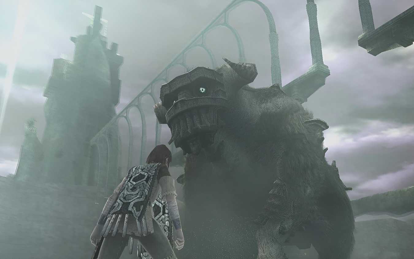 The second colossus in Shadow of the Colossus on PS2.