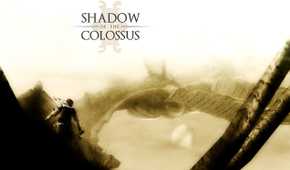 Screenshot from Shadow of the Colossus on PS2.