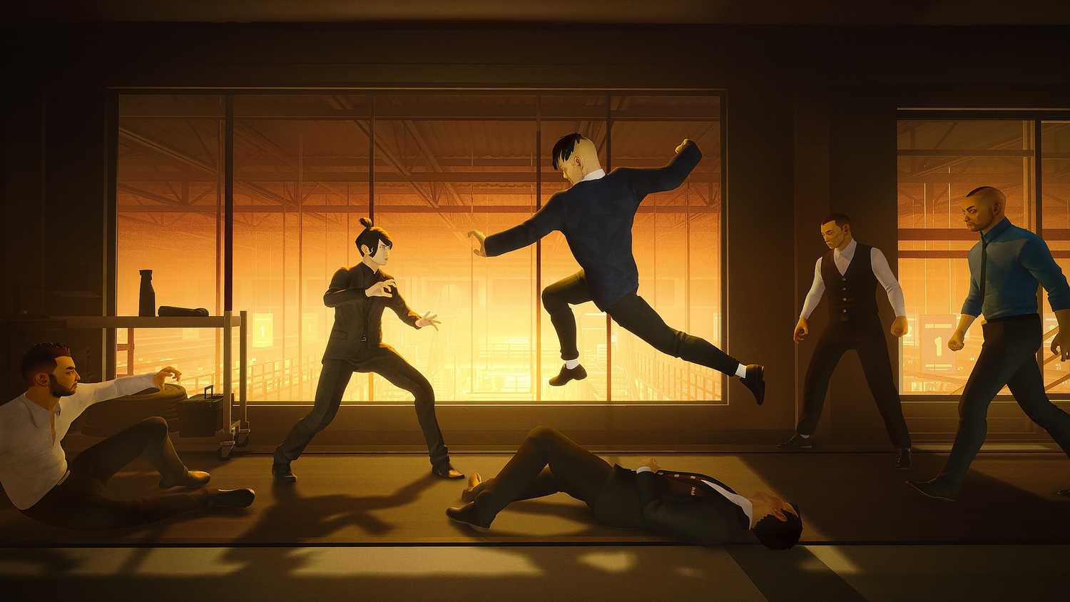 Fighting in Sifu.