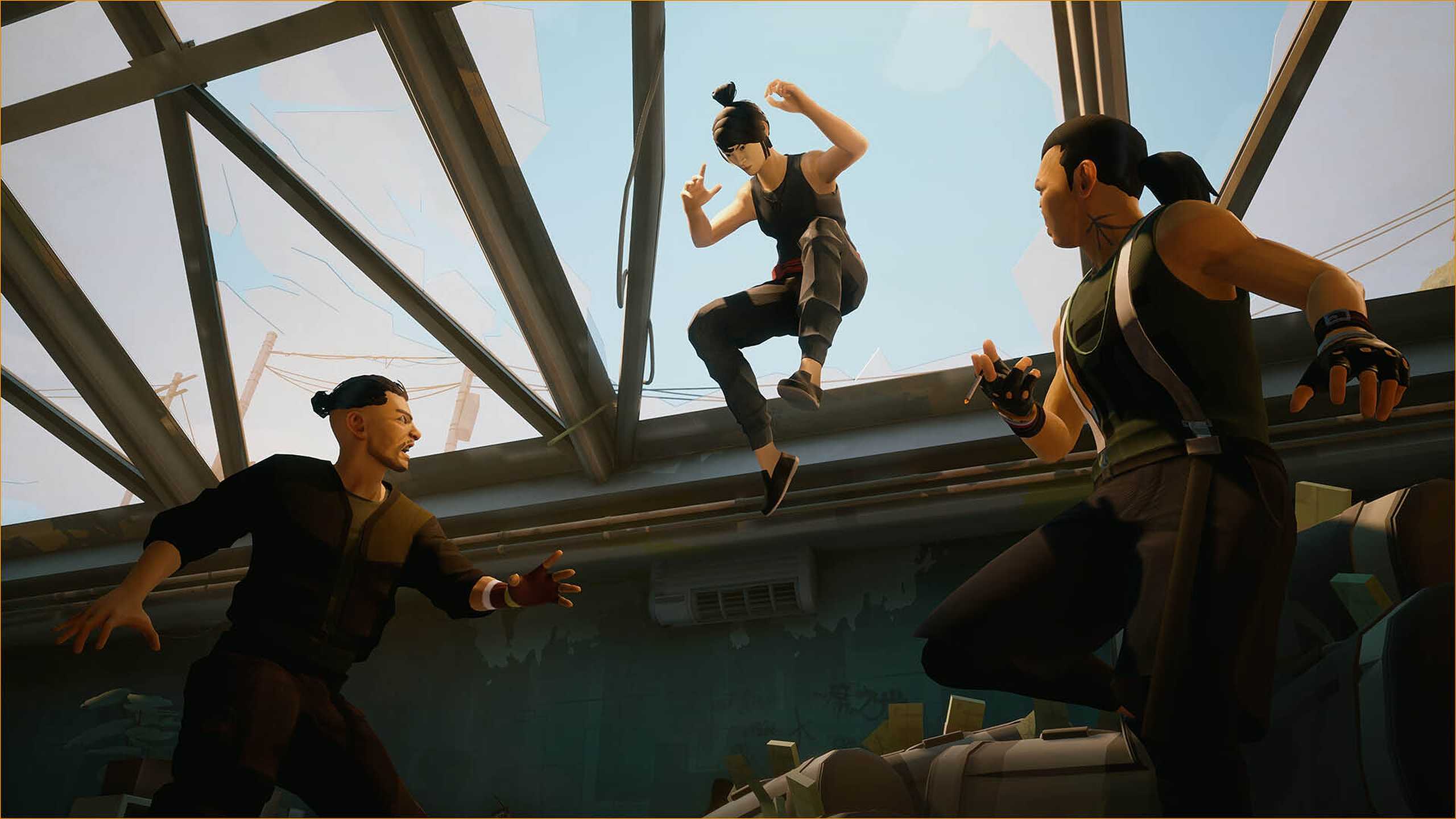 A combat encounter in Sifu.