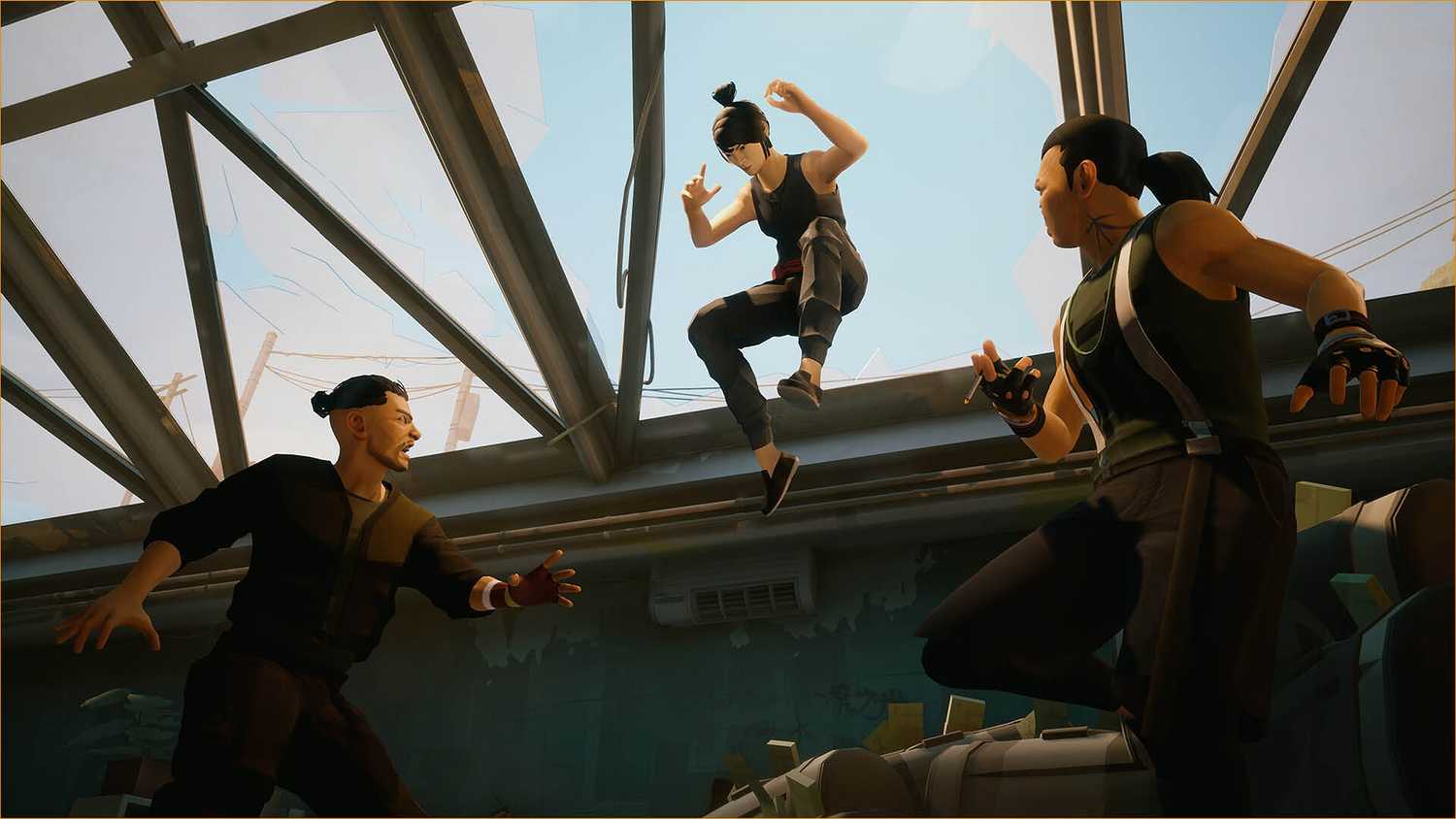 A combat encounter in Sifu.