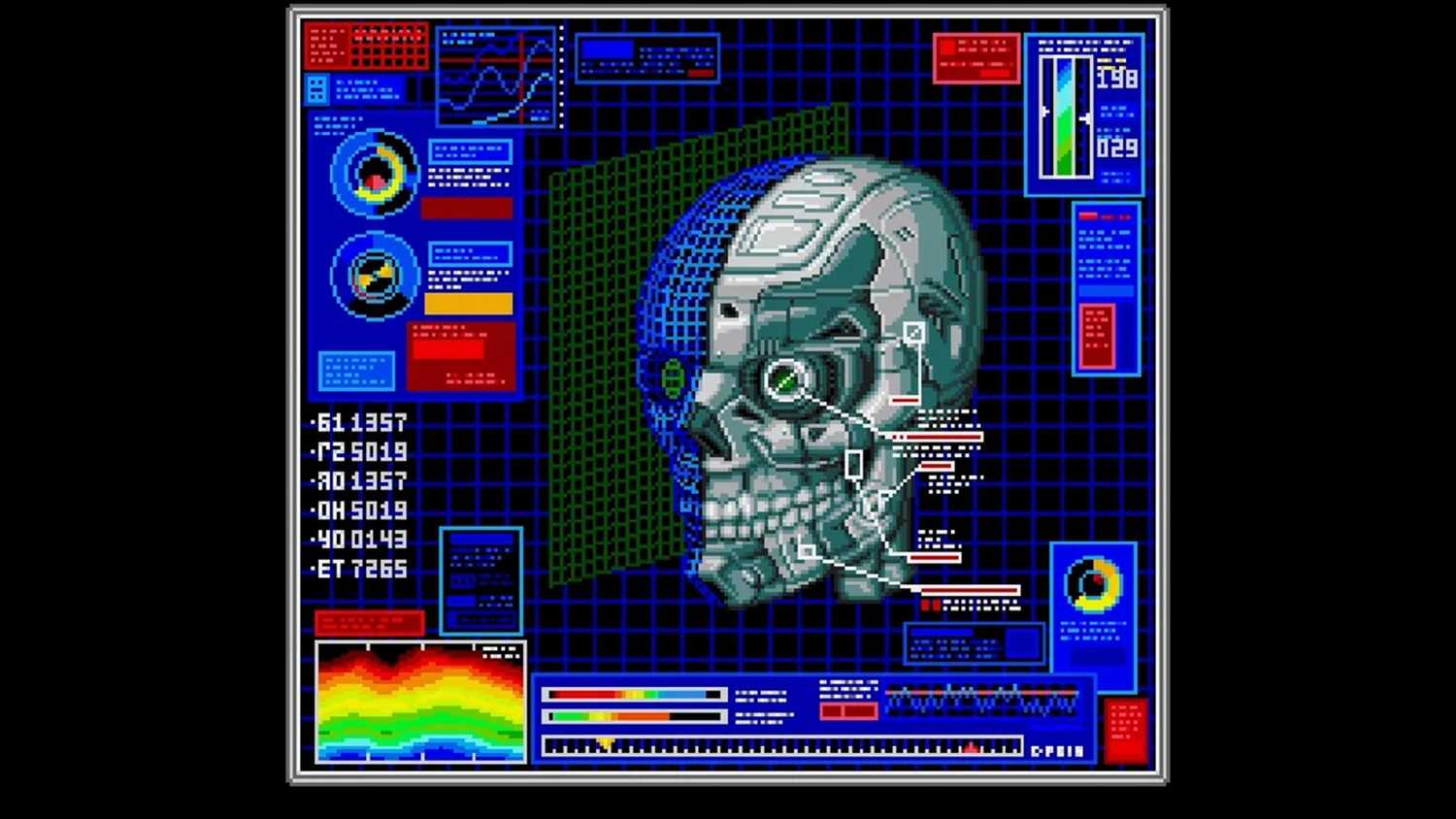 A screenshot of the intro to Snatcher