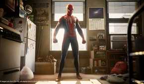 The opening scene in Marvel's Spider-Man 2018.