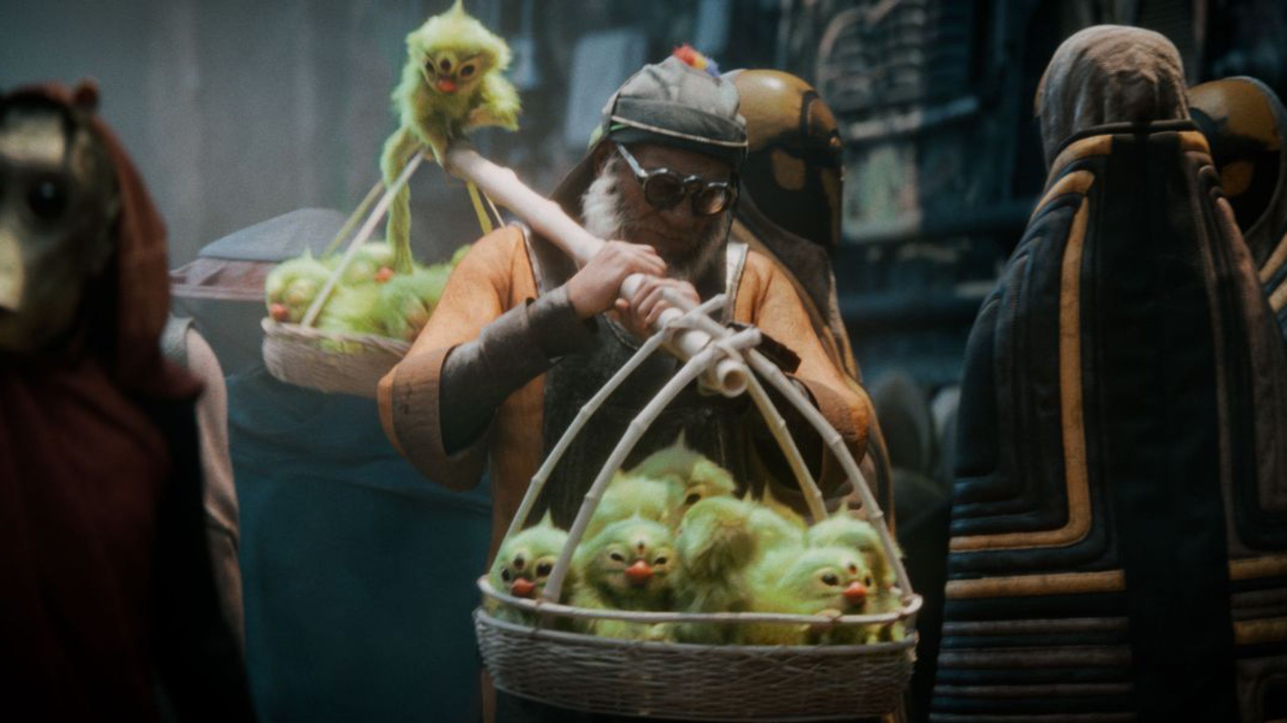 A pet shopkeeper in Star Wars Eclipse.