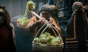 A pet shopkeeper in Star Wars Eclipse.