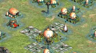 A screenshot of the planet Naboo in Star Wars: Galactic Battlegrounds
