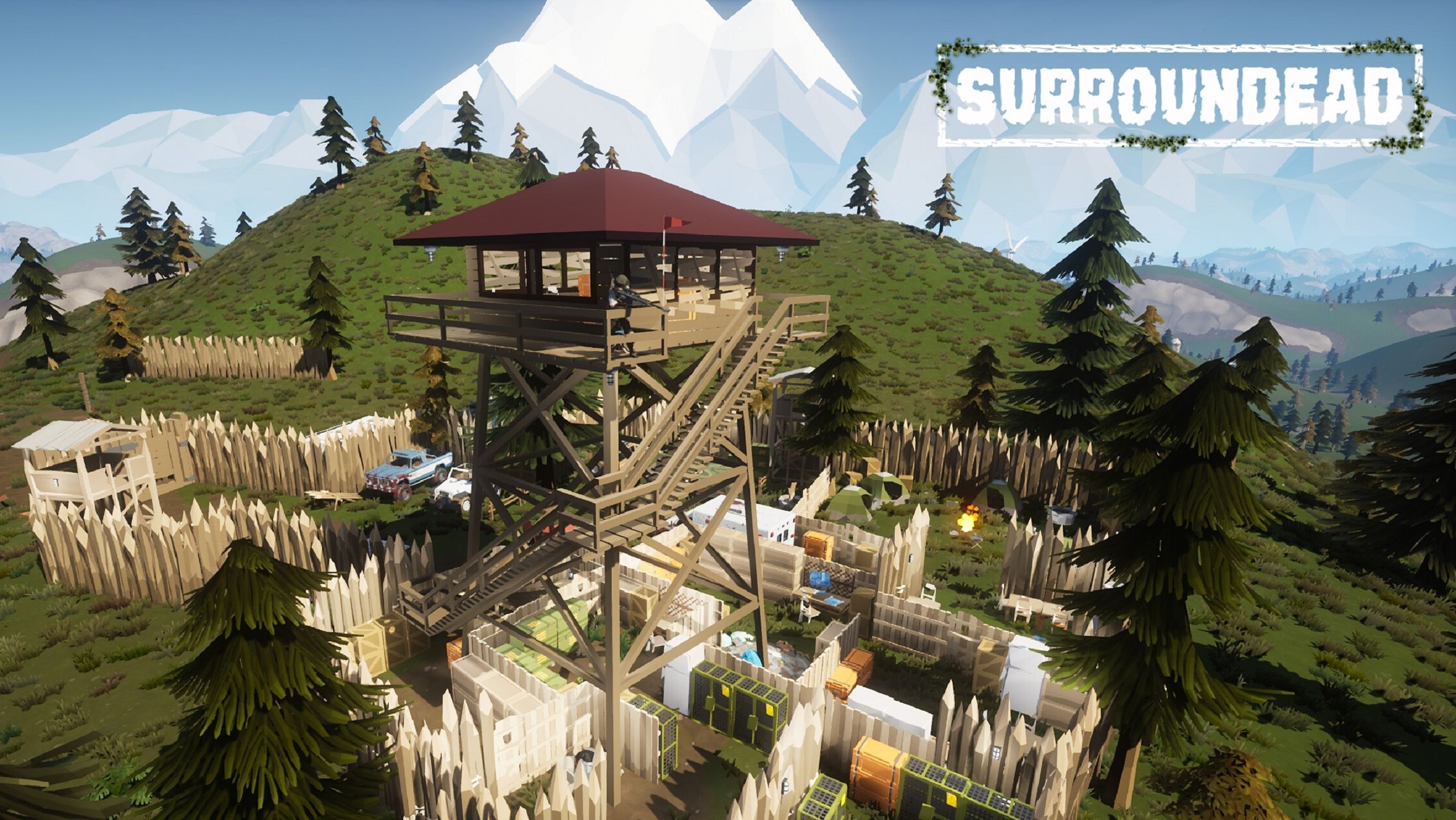 A player-made base in SurrounDead.
