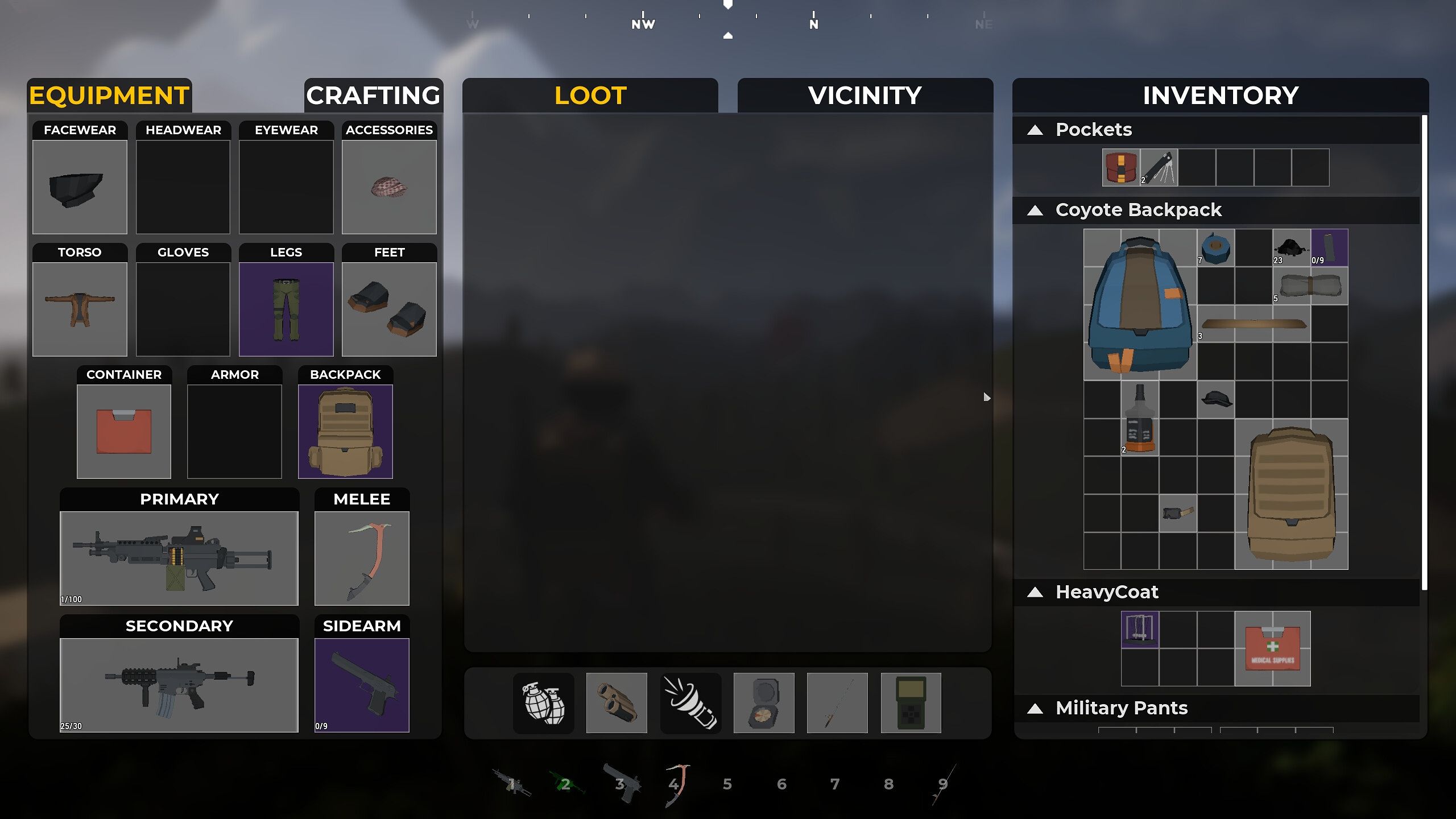 Inventory management in SurrounDead.