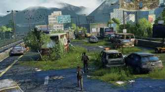 Joel and Ellie heading to Salt Lake City The Last of Us Remastered.
