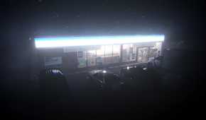 A screenshot of the outside section in The Convenience Store